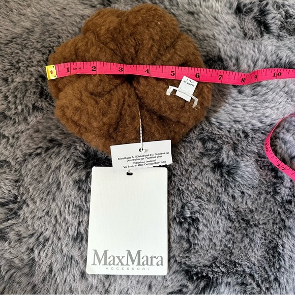 MaxMara label-cut Accessories Camel wool&Silk Blend Scrunchie.Sz: OS Fall/Winter - Picture 10 of 11